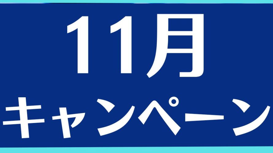 11月のキャンペーンご案内